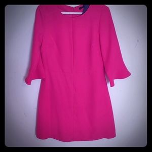Pink 3/4 sleeve Banana Republic shift dress